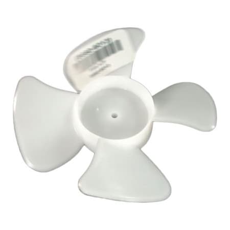 Pem Motors Small Plastic Push-On Fan Blade, 4" Dia., CCW, 3/16" Bore, 3/4" Blade Depth, 4 Blade 4P4CCWC